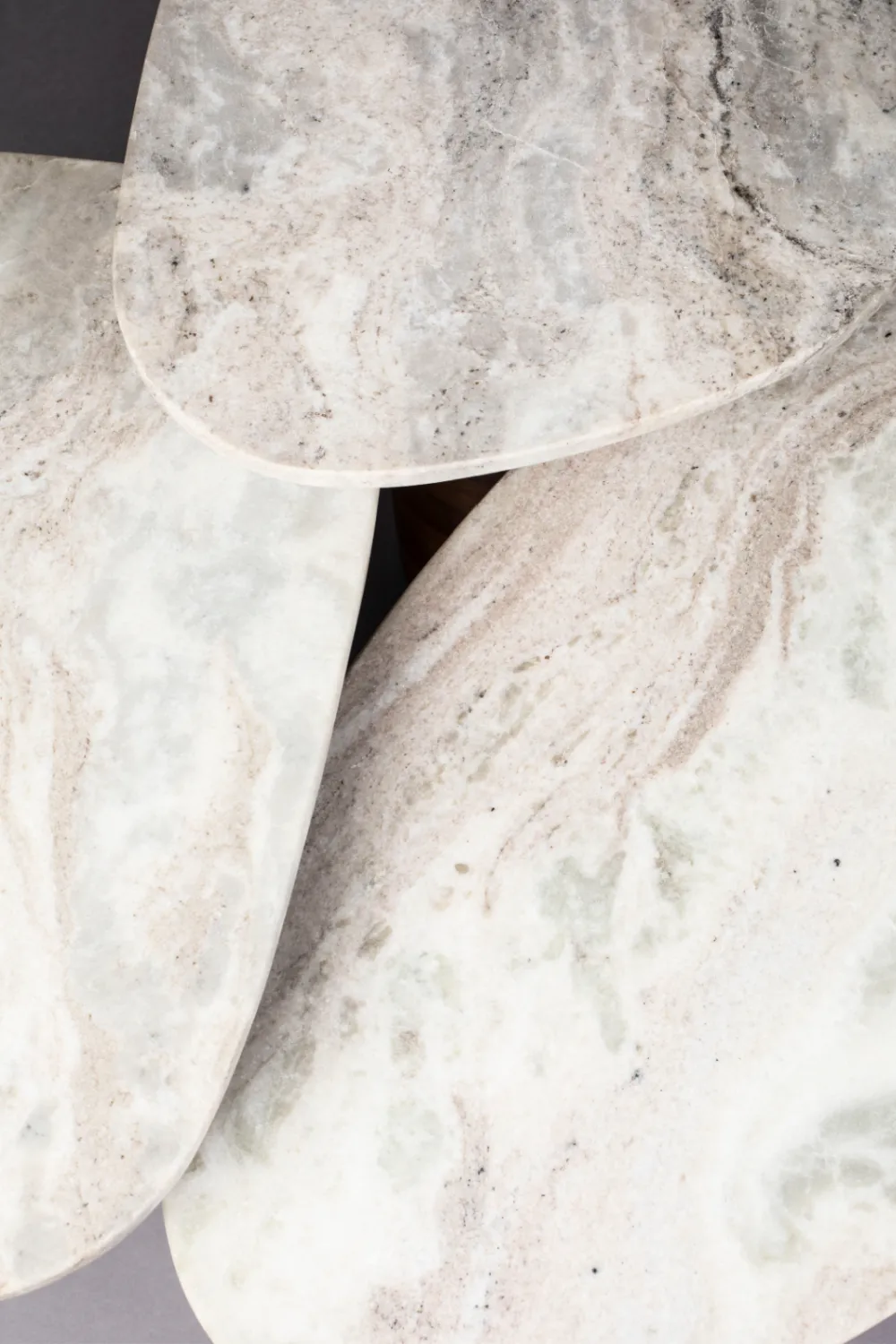 Marble Pedestal Side Tables (3) | Dutchbone Suki