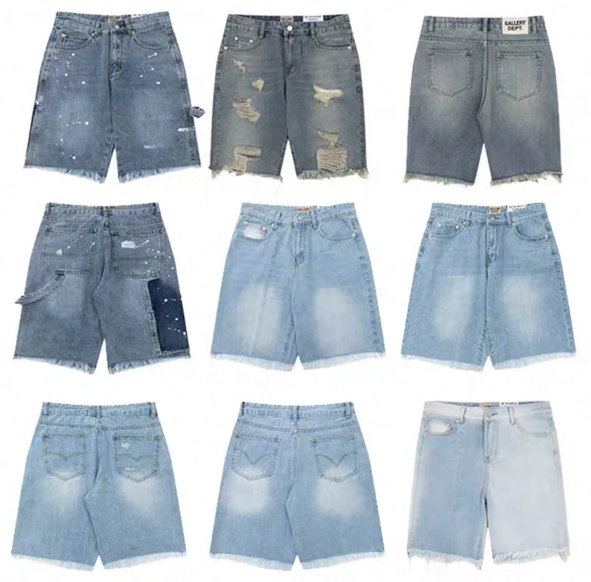 Men’s Distressed Denim Shorts – Vintage
