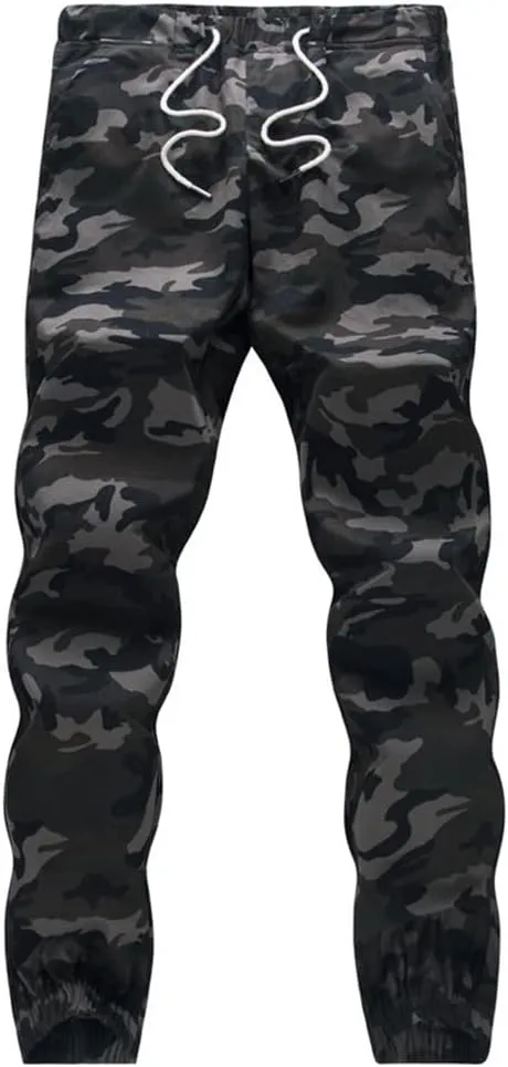 Mens Jogger Autumn Pencil Harem Pants Camo Military Pants Loose Comfortable Cargo Trousers Camo Joggers