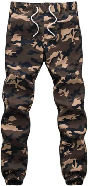 Mens Jogger Autumn Pencil Harem Pants Camo Military Pants Loose Comfortable Cargo Trousers Camo Joggers