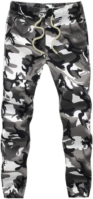 Mens Jogger Autumn Pencil Harem Pants Camo Military Pants Loose Comfortable Cargo Trousers Camo Joggers