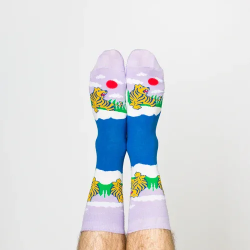Men's Sized Socks - Tiger