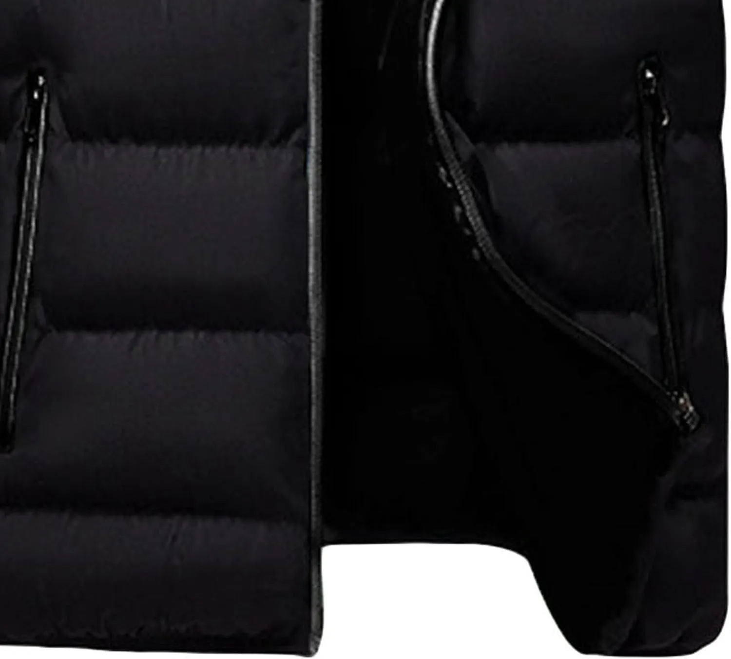 Men's Slim Fit Winter Jacket Winter Warm Zipper Stand Collar Jacket Male Thicken Parka Quilted Cotton-Padded Coats