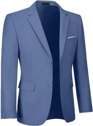 Mens Suit Jackets Casual Two Button Slim Fit Blazers Suit Separates Coat Sport Coats with Pockets for Wedding Prom Party