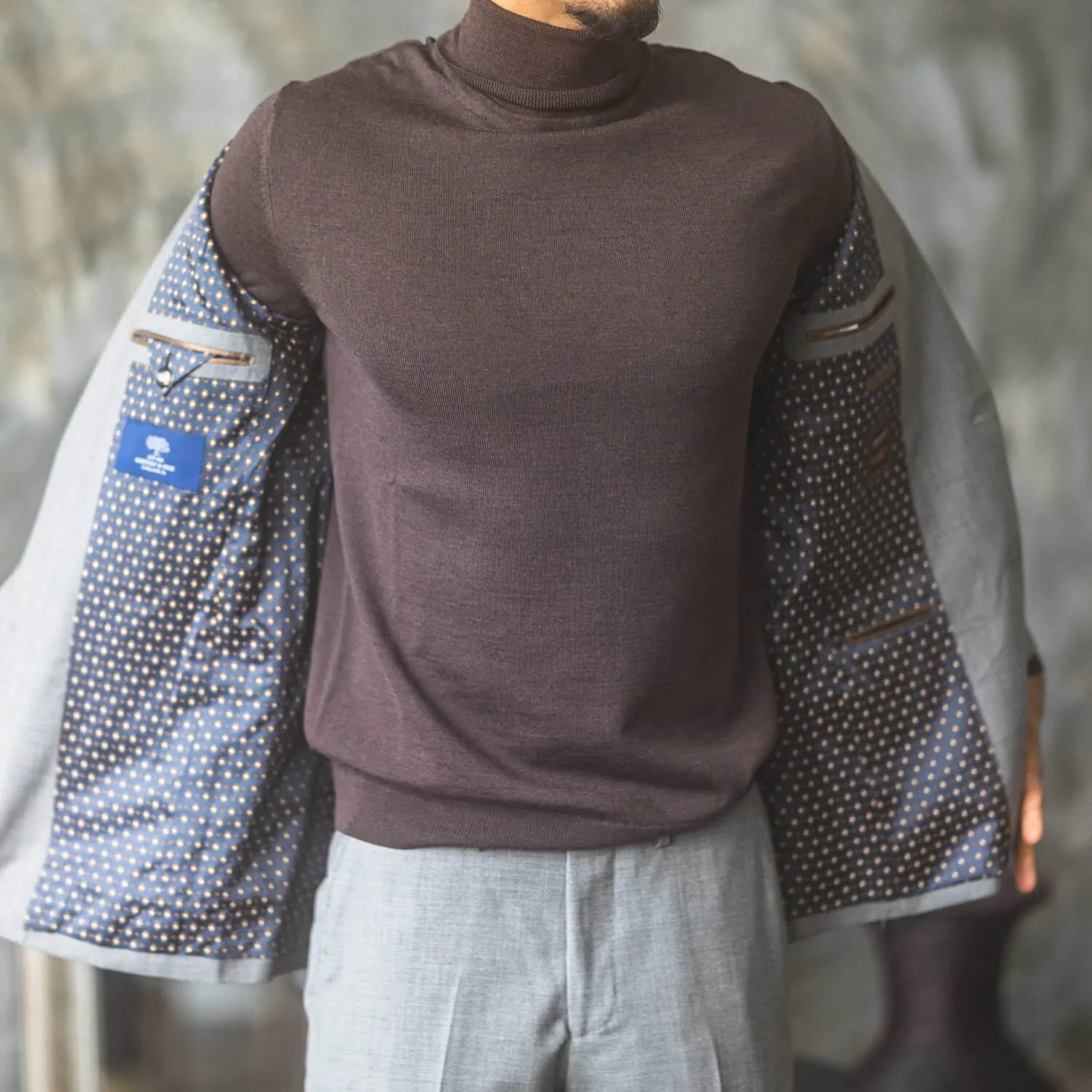 Merino Turtleneck Sweater - Chocolate