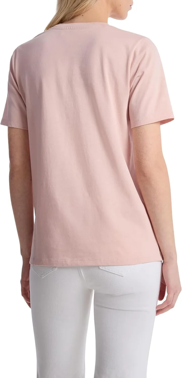 Michael Kors Women's Rhinestud Mk Logo T-Shirt
