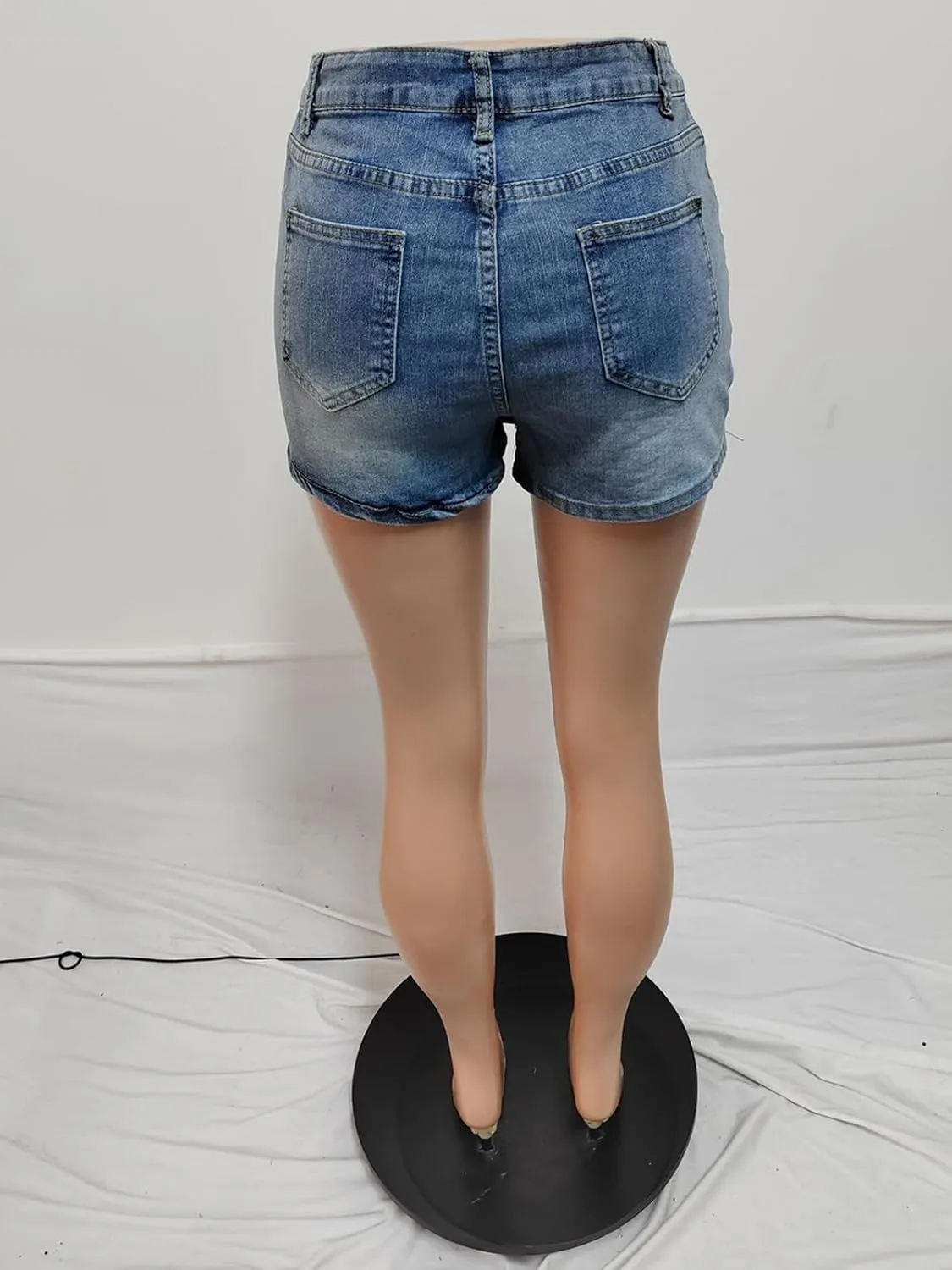 Molisry Women's Wrap Jean Skort High Waisted Y2K Irregular Trendy Denim Shorts Streetwear 2025