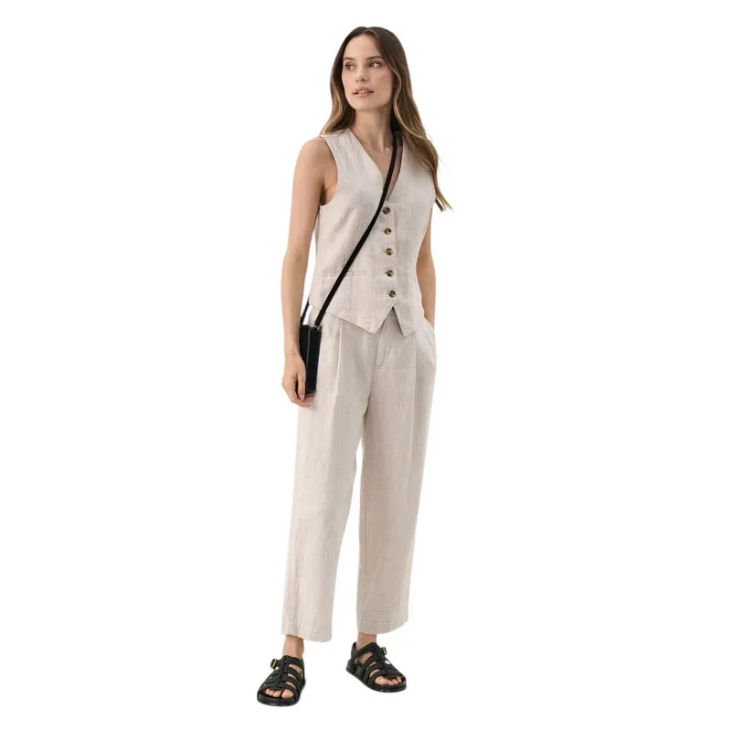 Nadhia Waistcoat in French Oak Melange