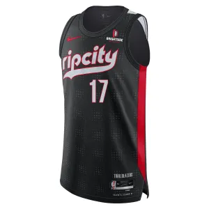 Nike Shaedon Sharpe NBA Authentic Peak Plaid 24-25 City Edition Jersey
