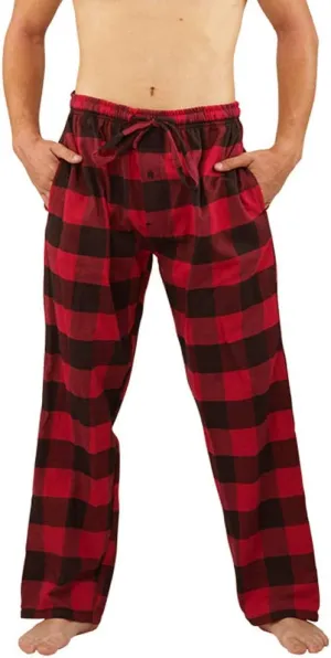 NORTY Flannel Pajama Pants for Men - Comfortable PJ Bottoms for Adults - Men's Sleepwear - Cotton/Poly Blend