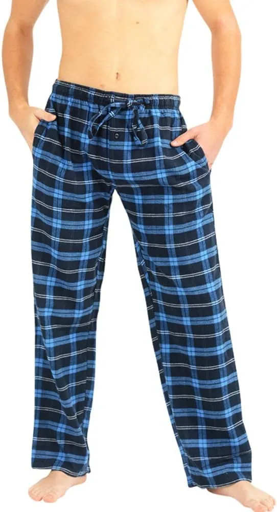 NORTY Flannel Pajama Pants for Men - Comfortable PJ Bottoms for Adults - Men's Sleepwear - Cotton/Poly Blend