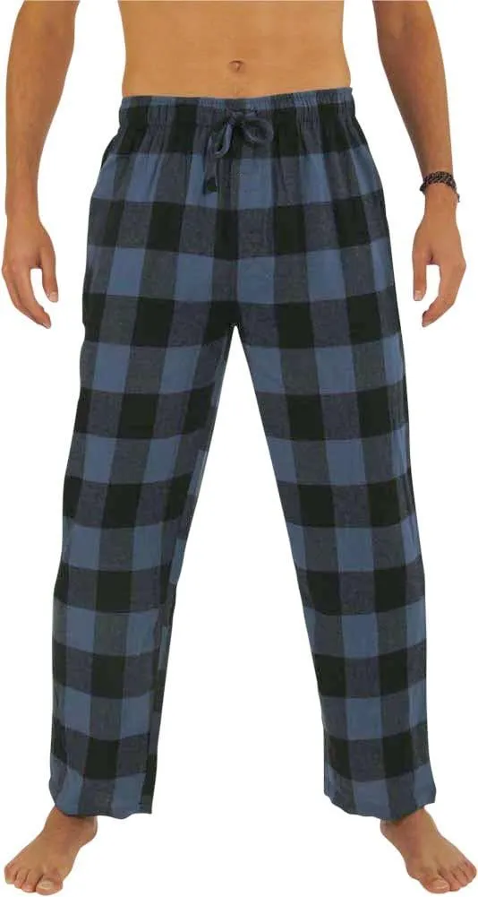 NORTY Flannel Pajama Pants for Men - Comfortable PJ Bottoms for Adults - Men's Sleepwear - Cotton/Poly Blend