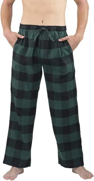 NORTY Flannel Pajama Pants for Men - Comfortable PJ Bottoms for Adults - Men's Sleepwear - Cotton/Poly Blend