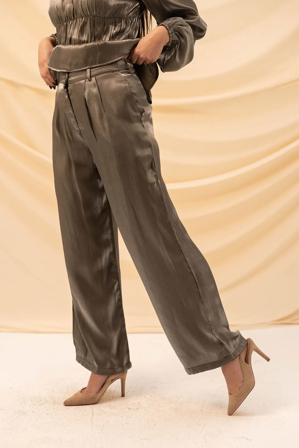 Olive Chic Organza Pants