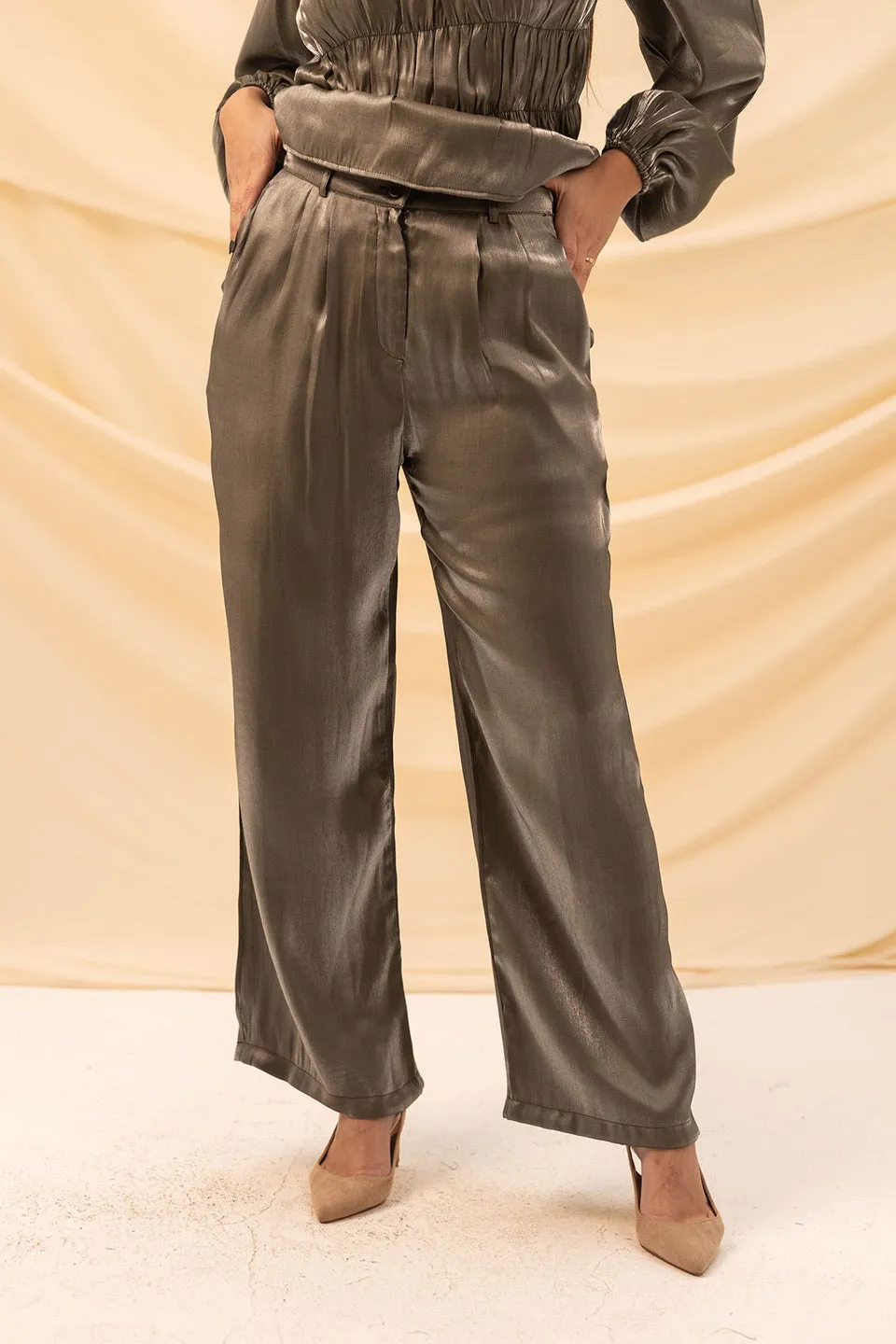 Olive Chic Organza Pants