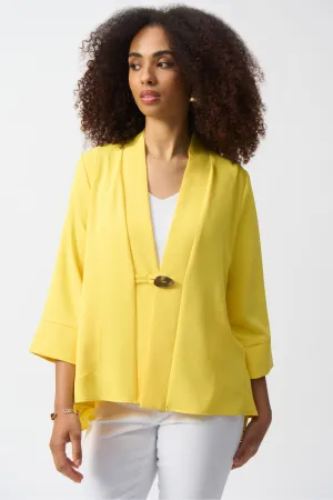 ONE BUTTON TRAPEZE JACKET