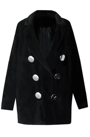 Oversized double breasted coat