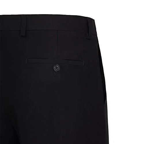 P&L Men's Suits 2-Piece Classic Fit Single Breasted 2 Buttons Blazer & Trousers Suit Black