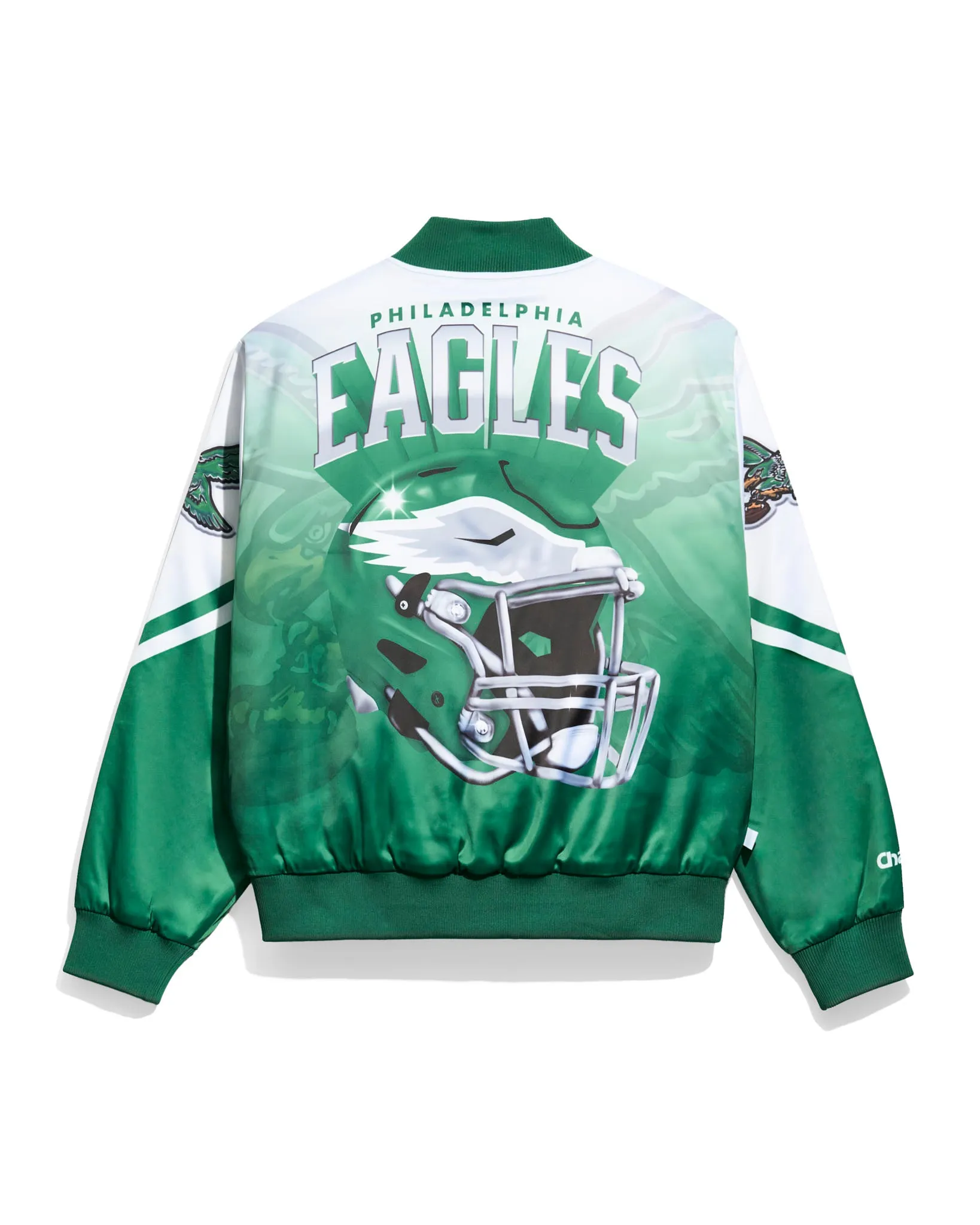 Philadelphia Eagles Kelly Green Classic Helmet Fanimation Jacket