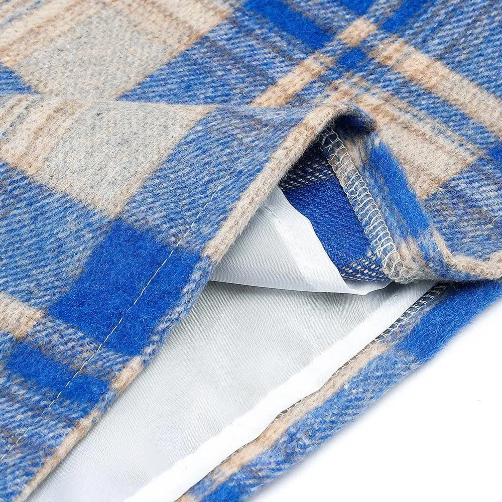 Plaid Skirts for Women Mini Skirts High Waisted Short Wool Skirts A Line Knee Length Pencil Skirt