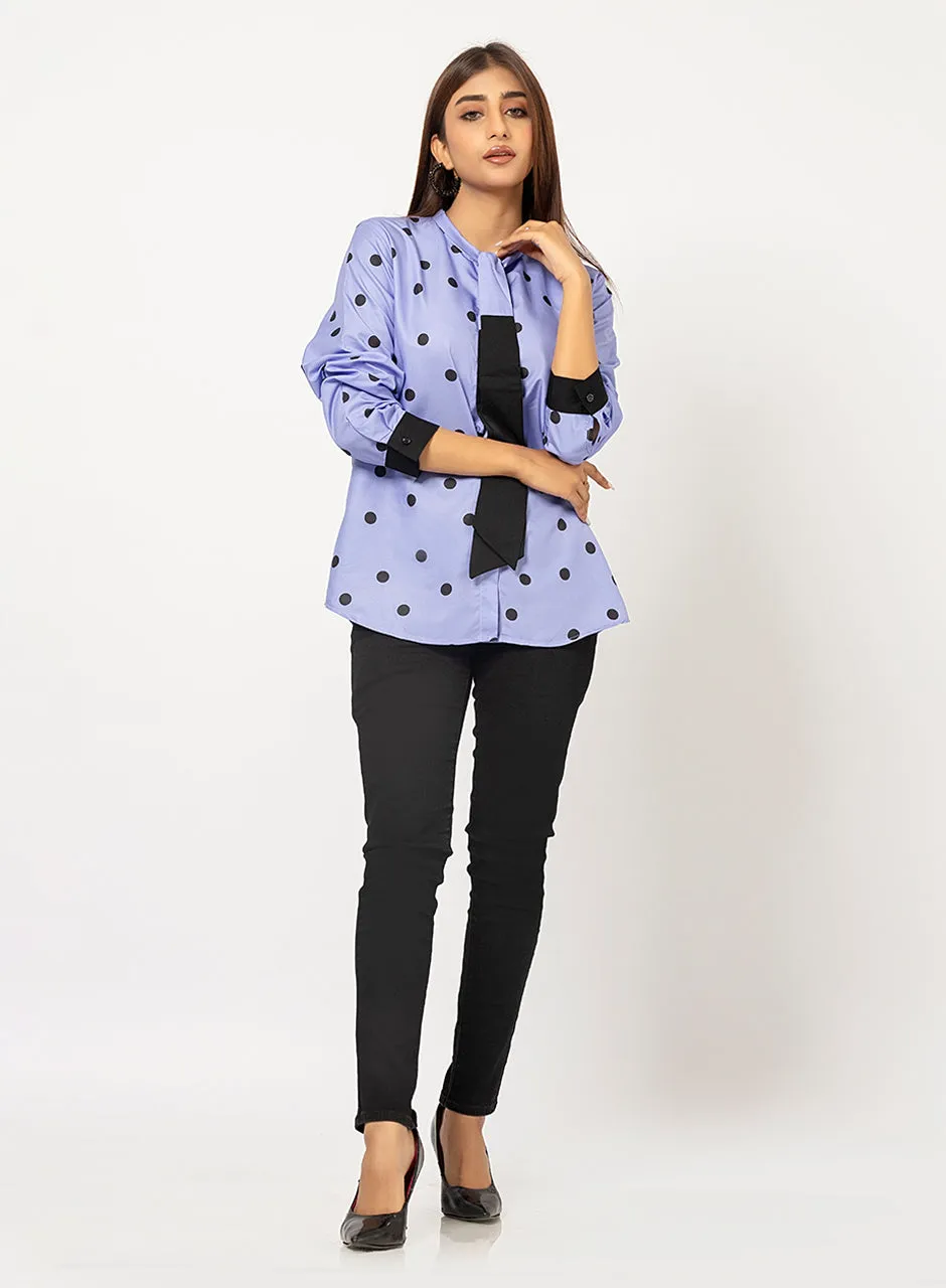 Polka Dots - Blue Top