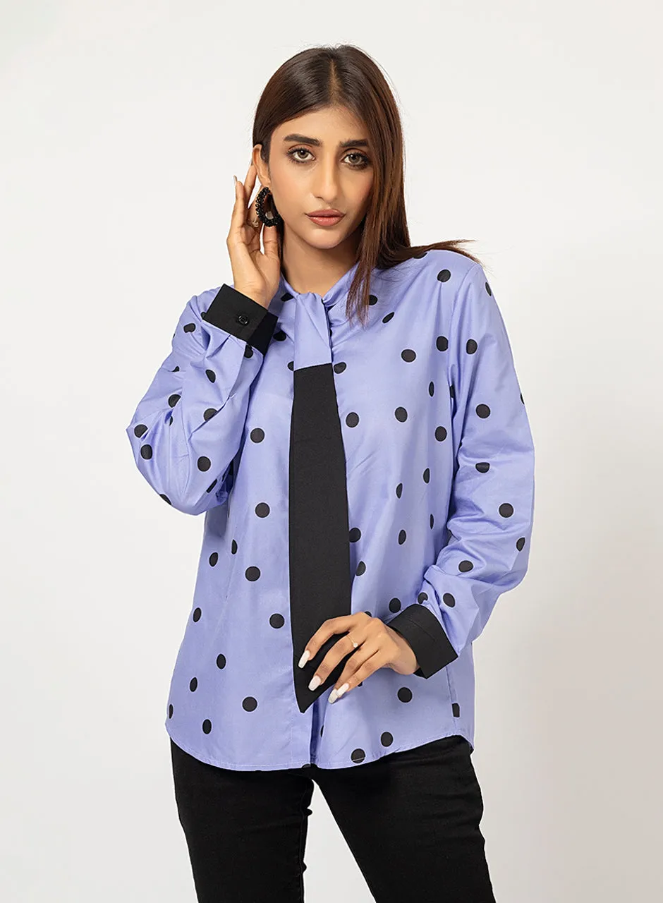 Polka Dots - Blue Top