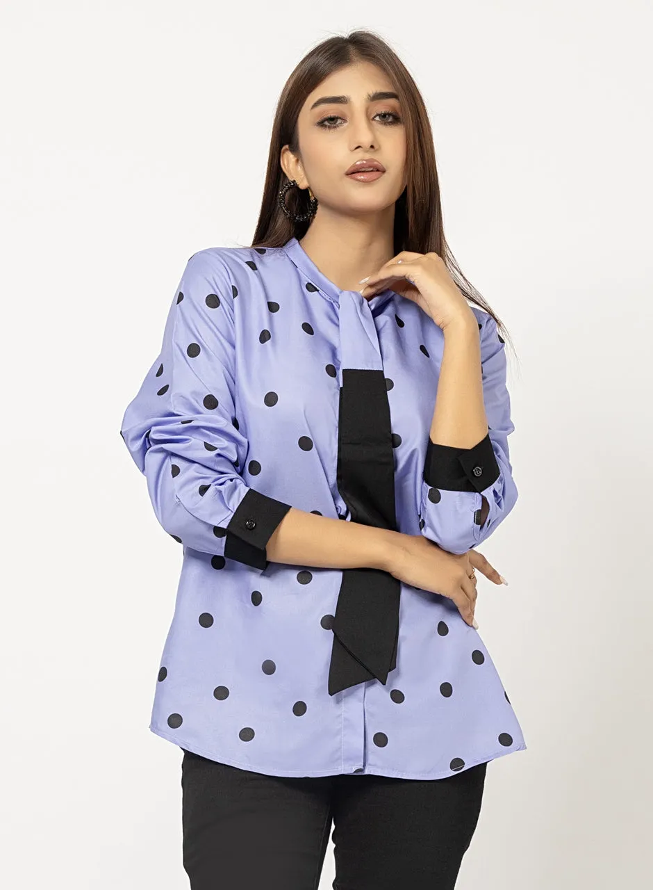 Polka Dots - Blue Top