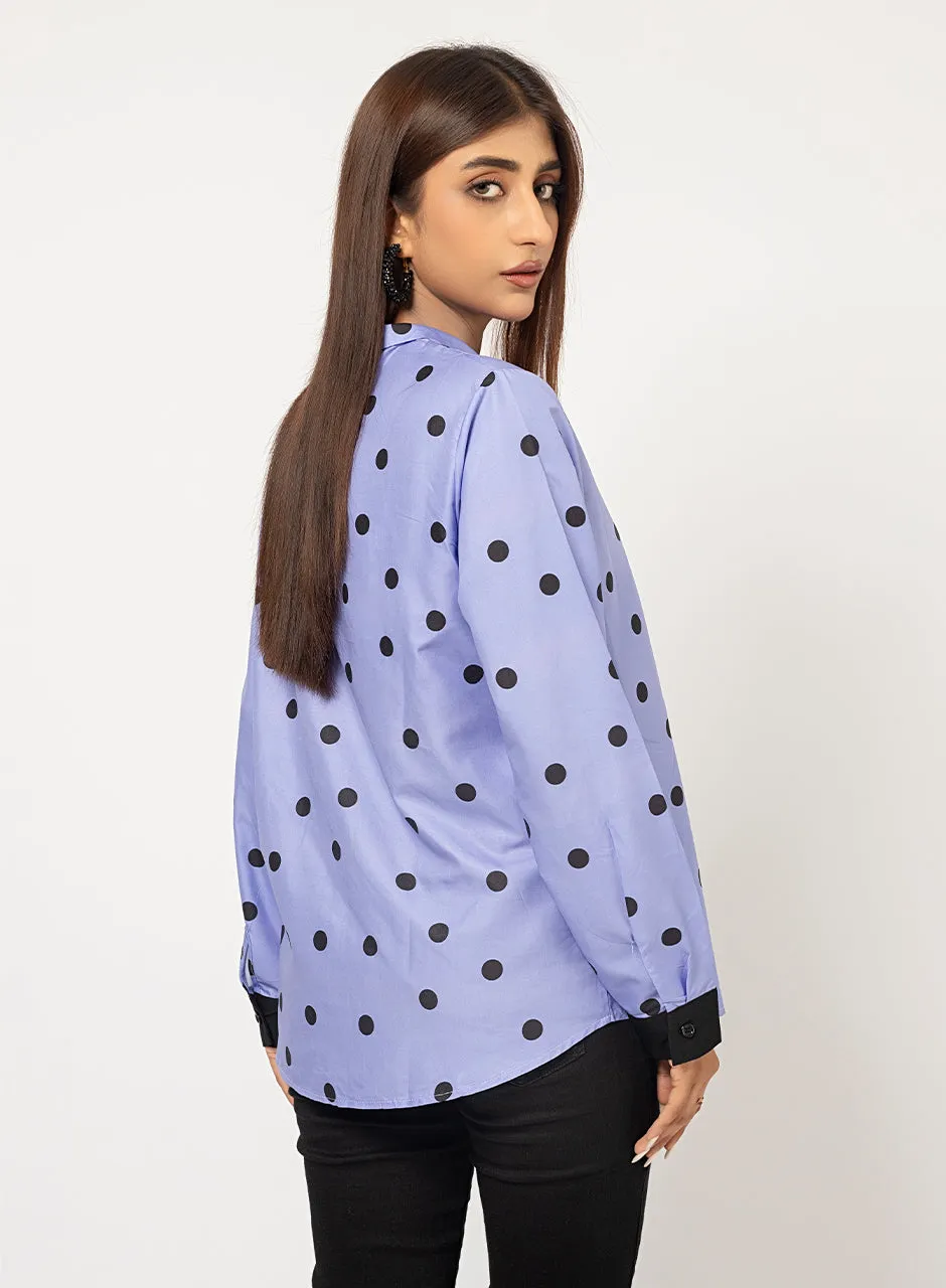 Polka Dots - Blue Top