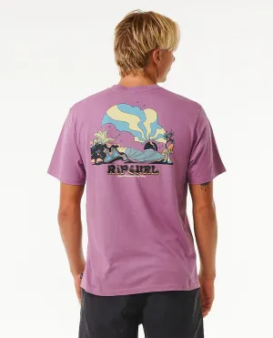 Rip Curl Mason Pipeliner Tee-Dusty Purple