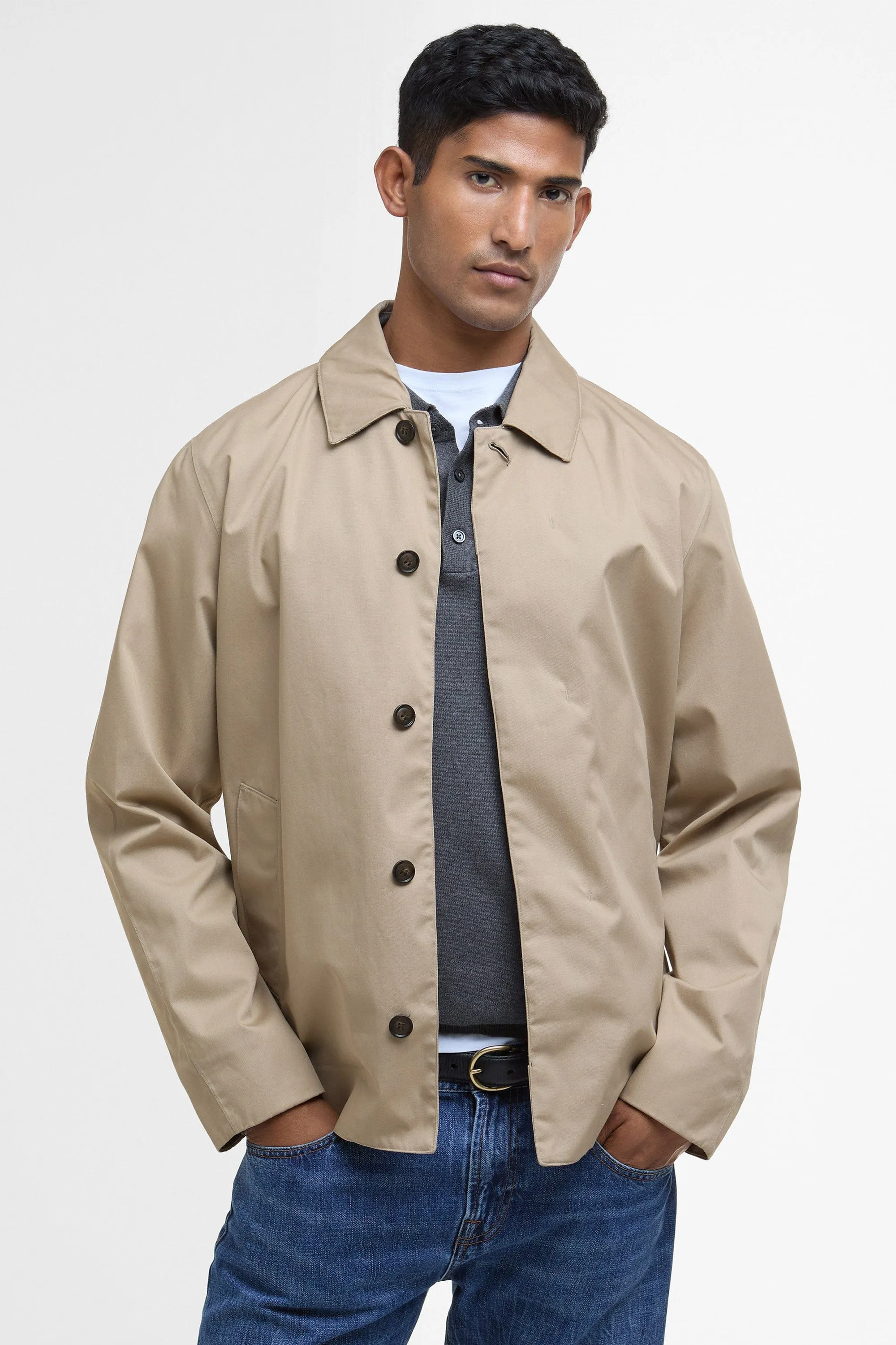 Rokig Short Waterproof Jacket - Washed Stone