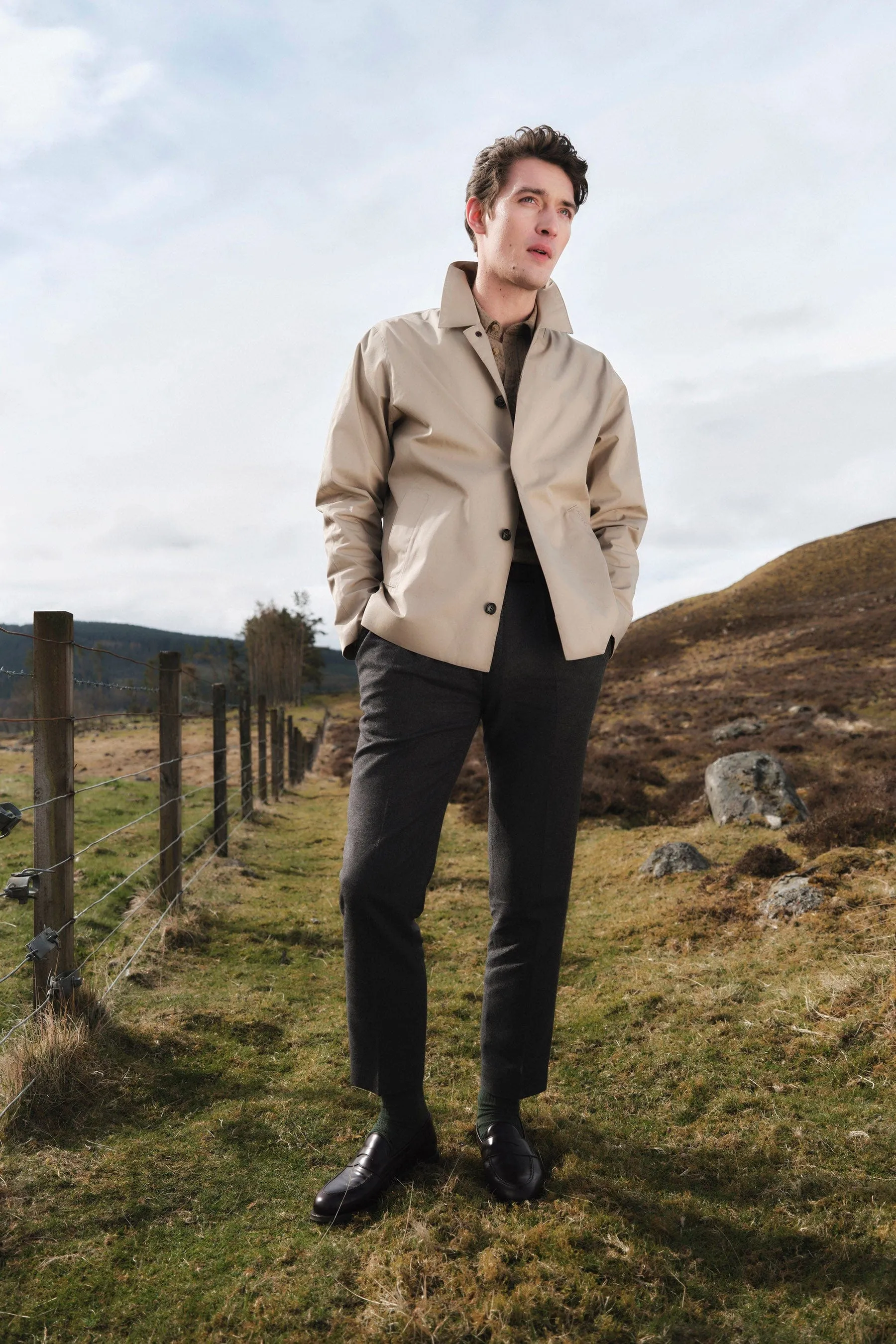 Rokig Short Waterproof Jacket - Washed Stone