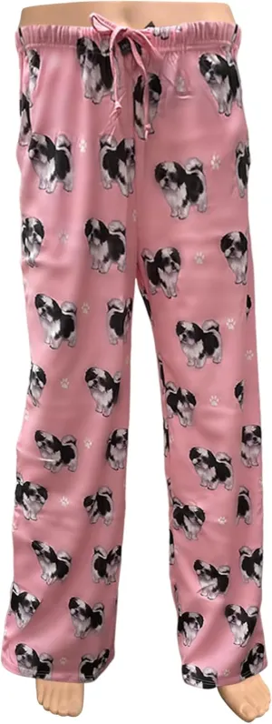 Shih Tzu Unisex Lightweight Cotton Blend Pajama Bottoms  Super Soft and Comfortable  Perfect for Shih Tzu Gifts