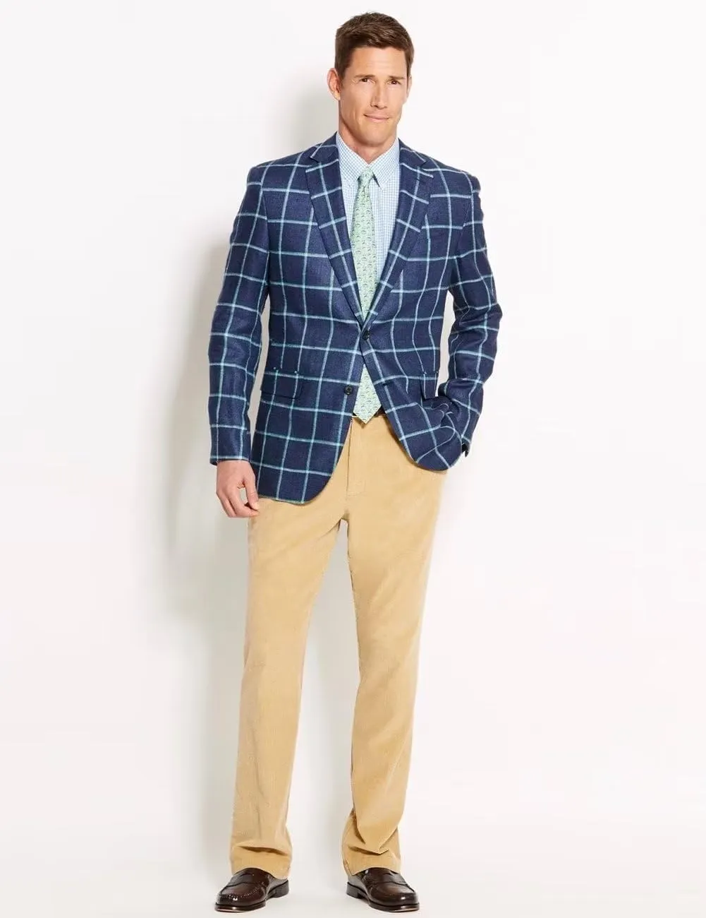SHUZHXLZANGY Mens Plaid Blazer 2 Button Slim Fit Jacket Sport Coats Casual Blazer for Men Wedding Prom Party