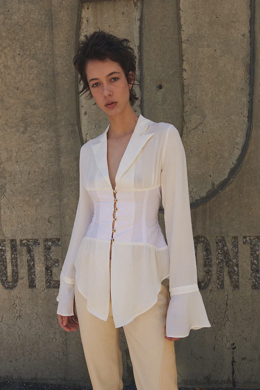 Silk Corset Blouse