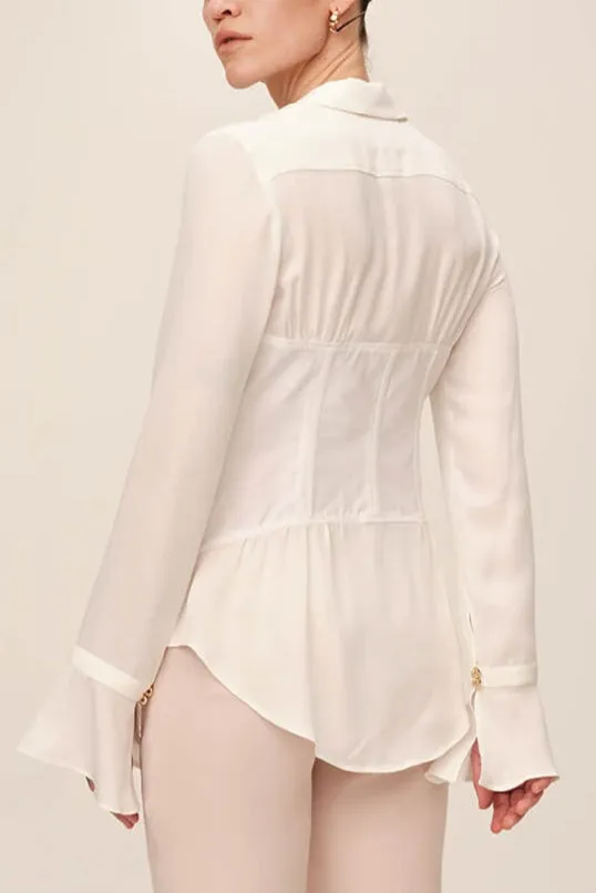 Silk Corset Blouse