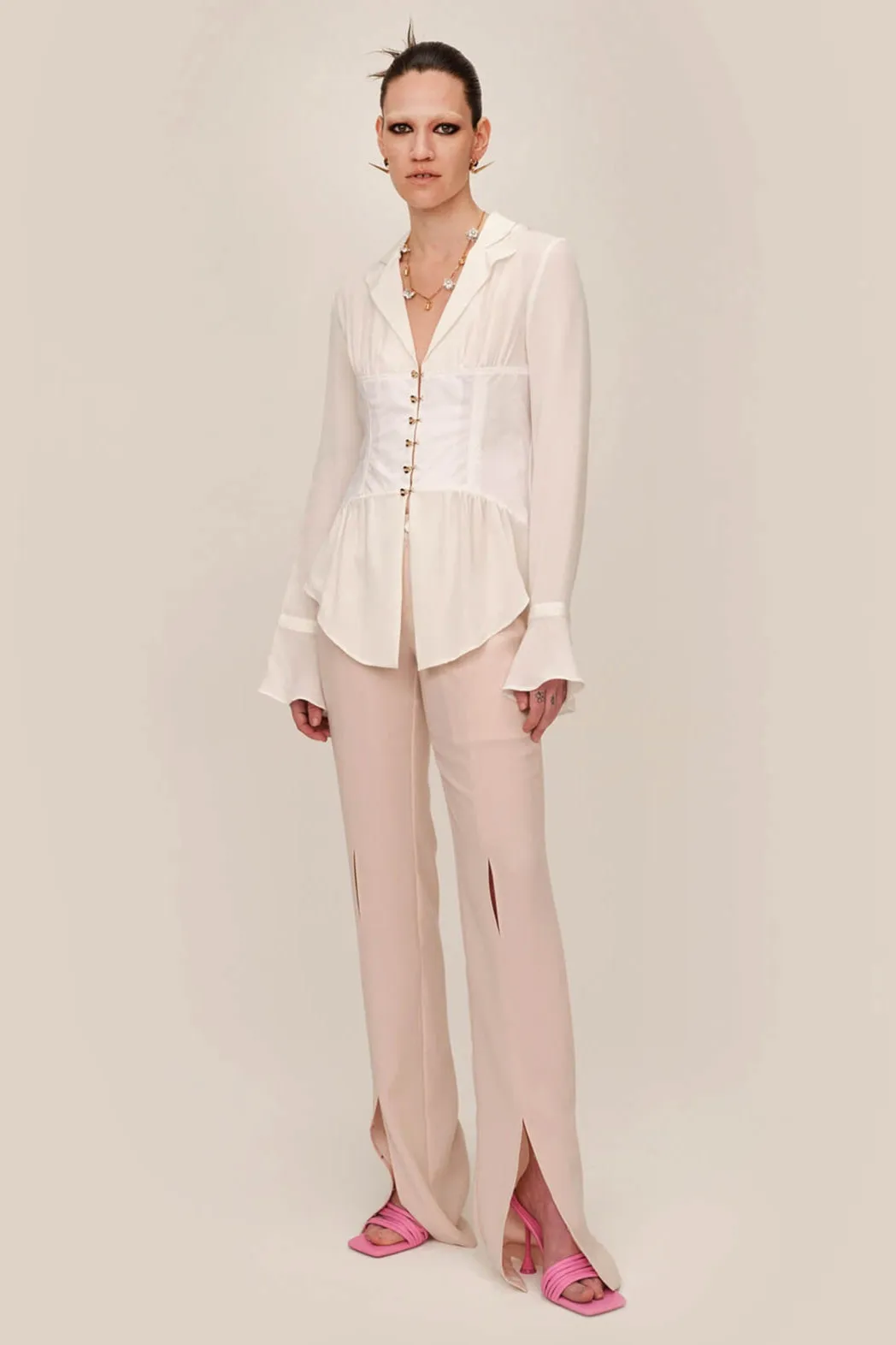 Silk Corset Blouse