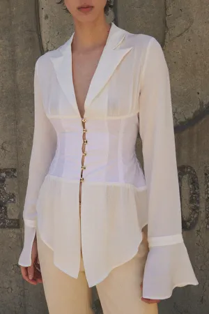 Silk Corset Blouse