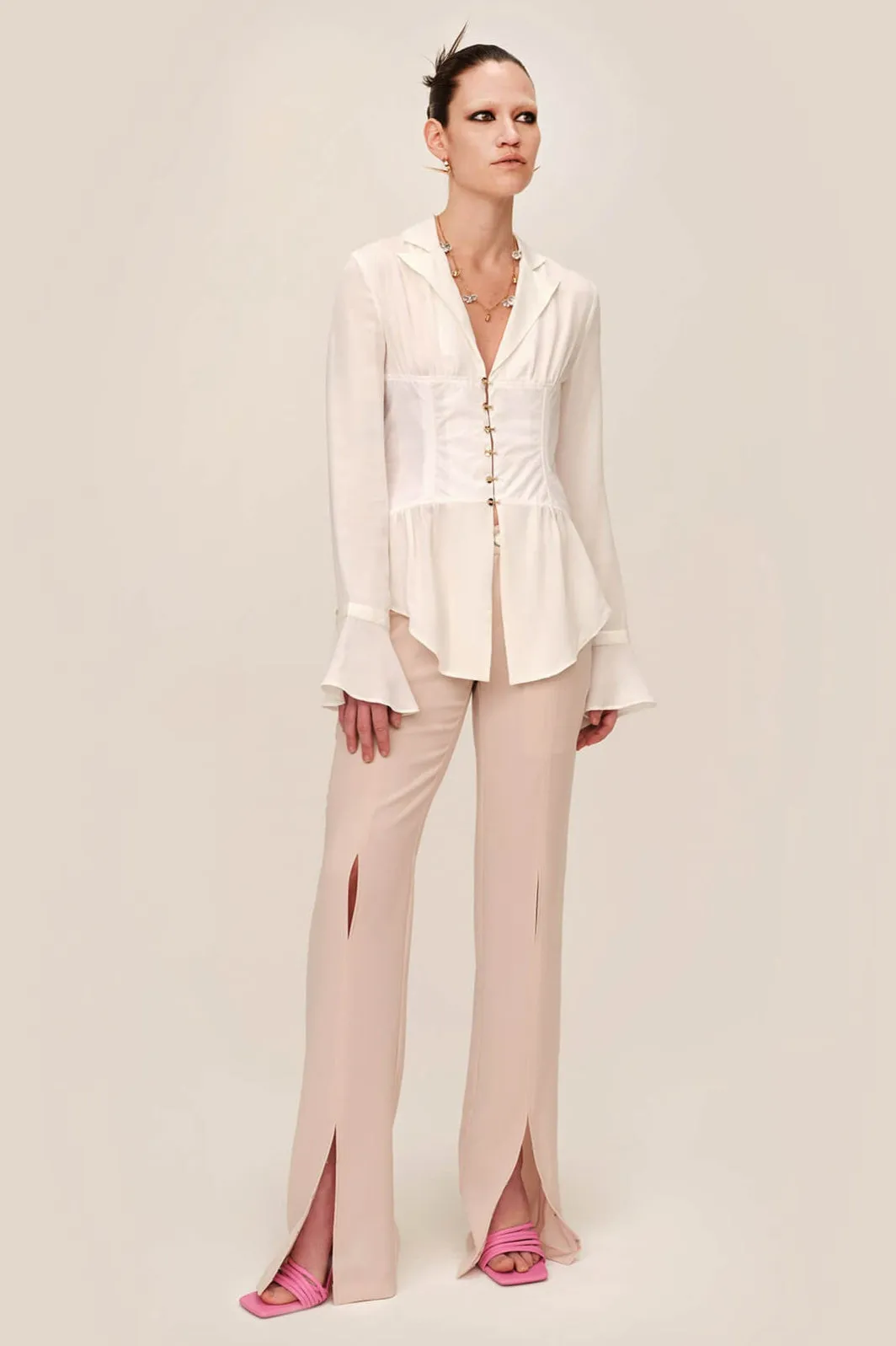 Silk Corset Blouse