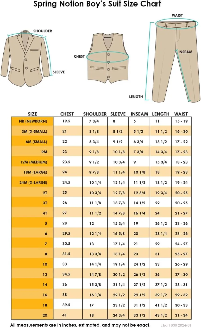Spring Notion Big Boys' Modern Fit Dress Suit Set