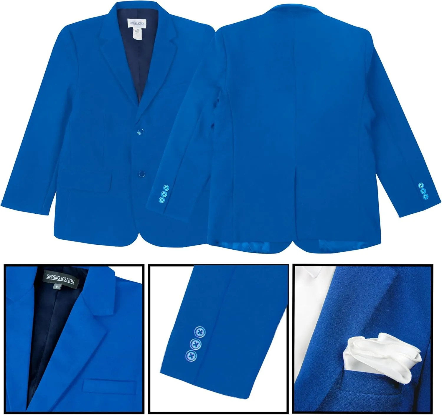 Spring Notion Big Boys' Modern Fit Dress Suit Set