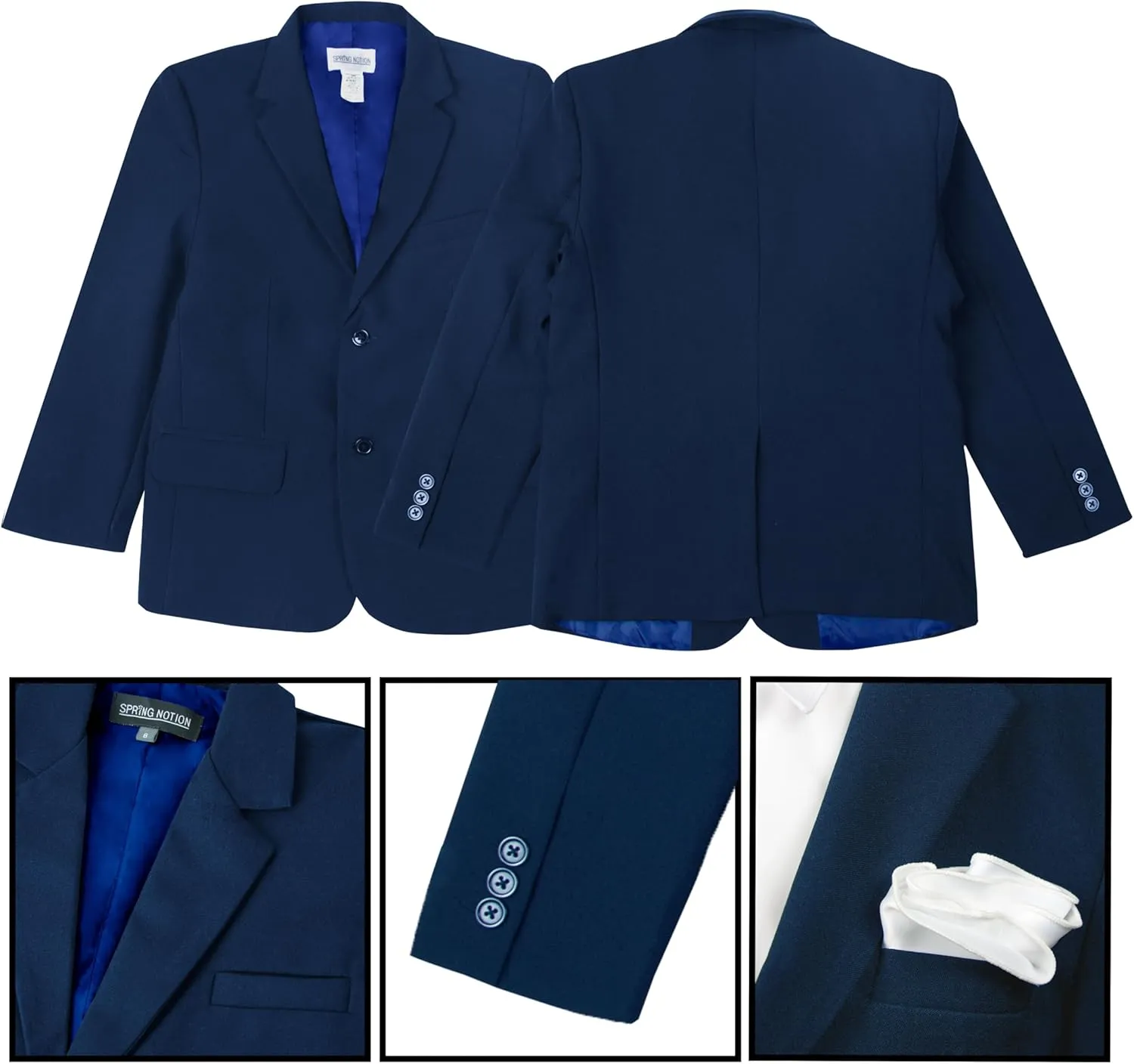 Spring Notion Big Boys' Modern Fit Dress Suit Set