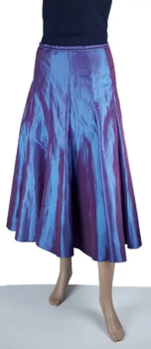 Taffeta Gored Skirt