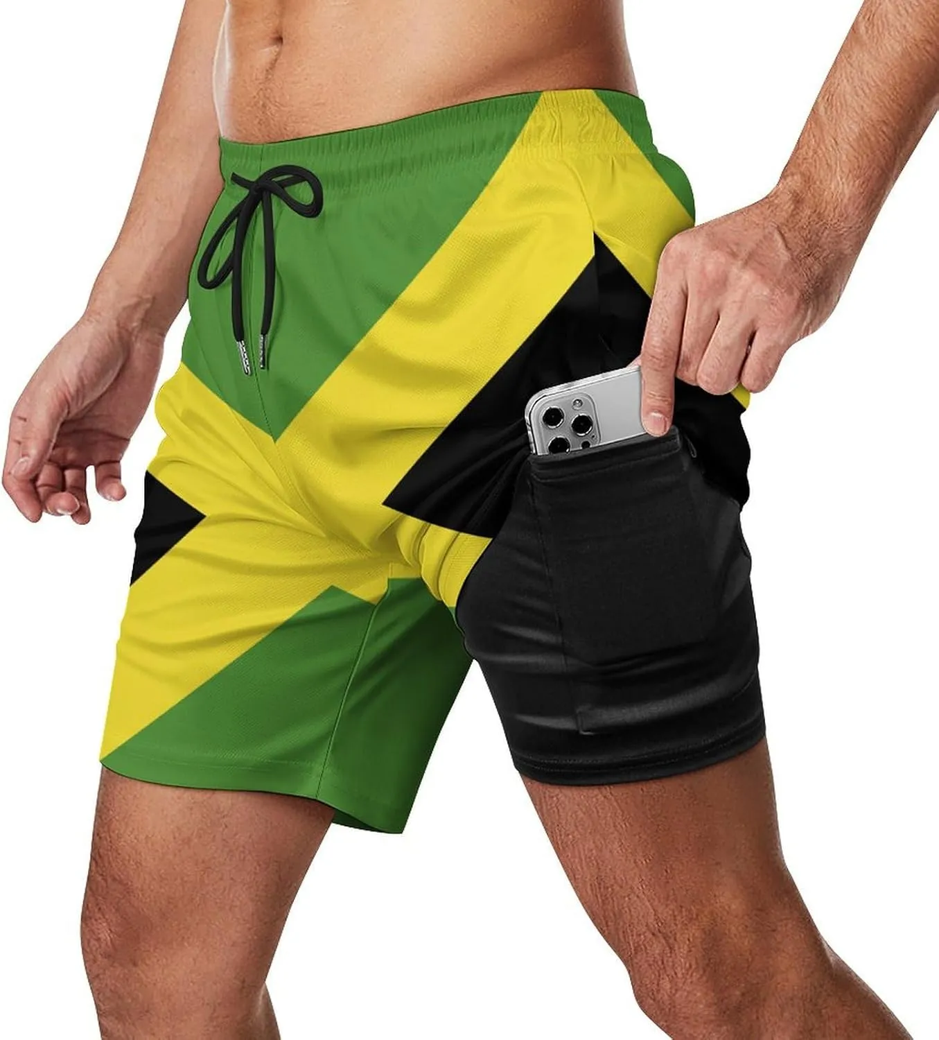 TAIZIYEAH Men's Beach Shorts Sports Beach Pants Swimwear Bathing Suits Board Shorts with Pocket Comfortable