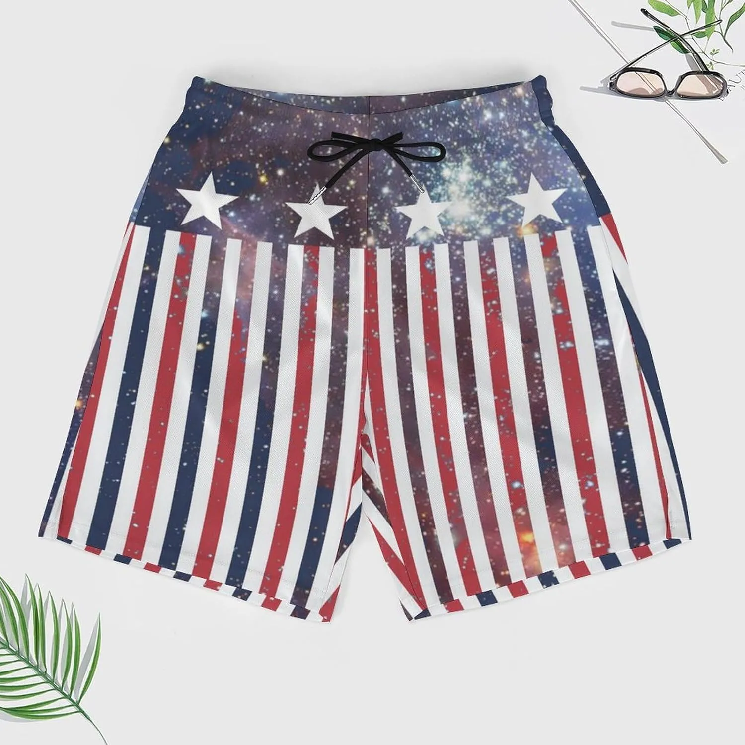TAIZIYEAH Men's Beach Shorts Sports Beach Pants Swimwear Bathing Suits Board Shorts with Pocket Comfortable