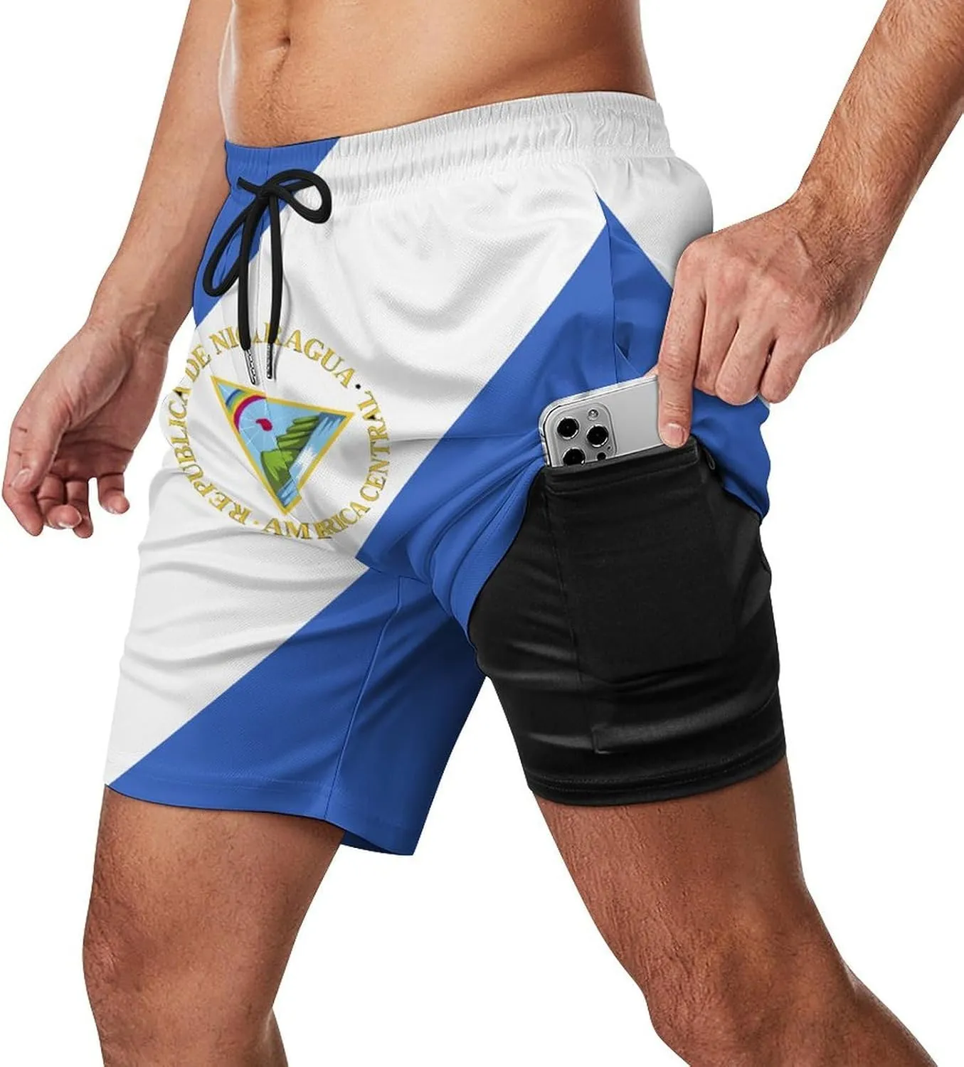 TAIZIYEAH Men's Beach Shorts Sports Beach Pants Swimwear Bathing Suits Board Shorts with Pocket Comfortable