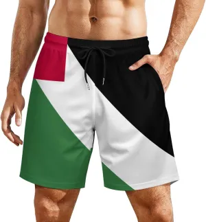 TAIZIYEAH Men's Beach Shorts Sports Beach Pants Swimwear Bathing Suits Board Shorts with Pocket Comfortable