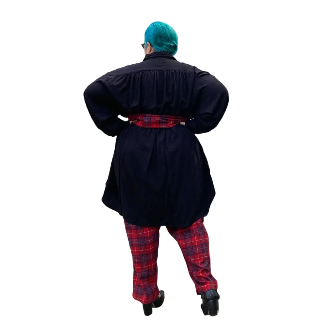 The Culloden Trousers - Red Flannelette Plus Size Loungewear