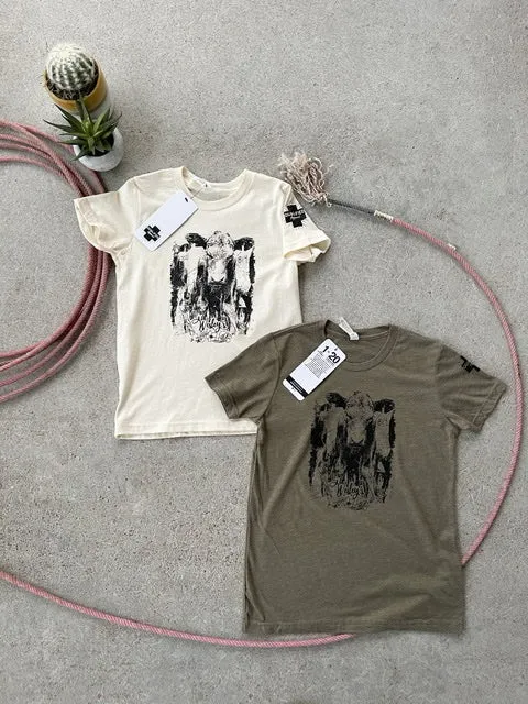 The Mean Mug Kids Youth Tees - Ivory