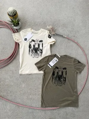 The Mean Mug Kids Youth Tees - Ivory