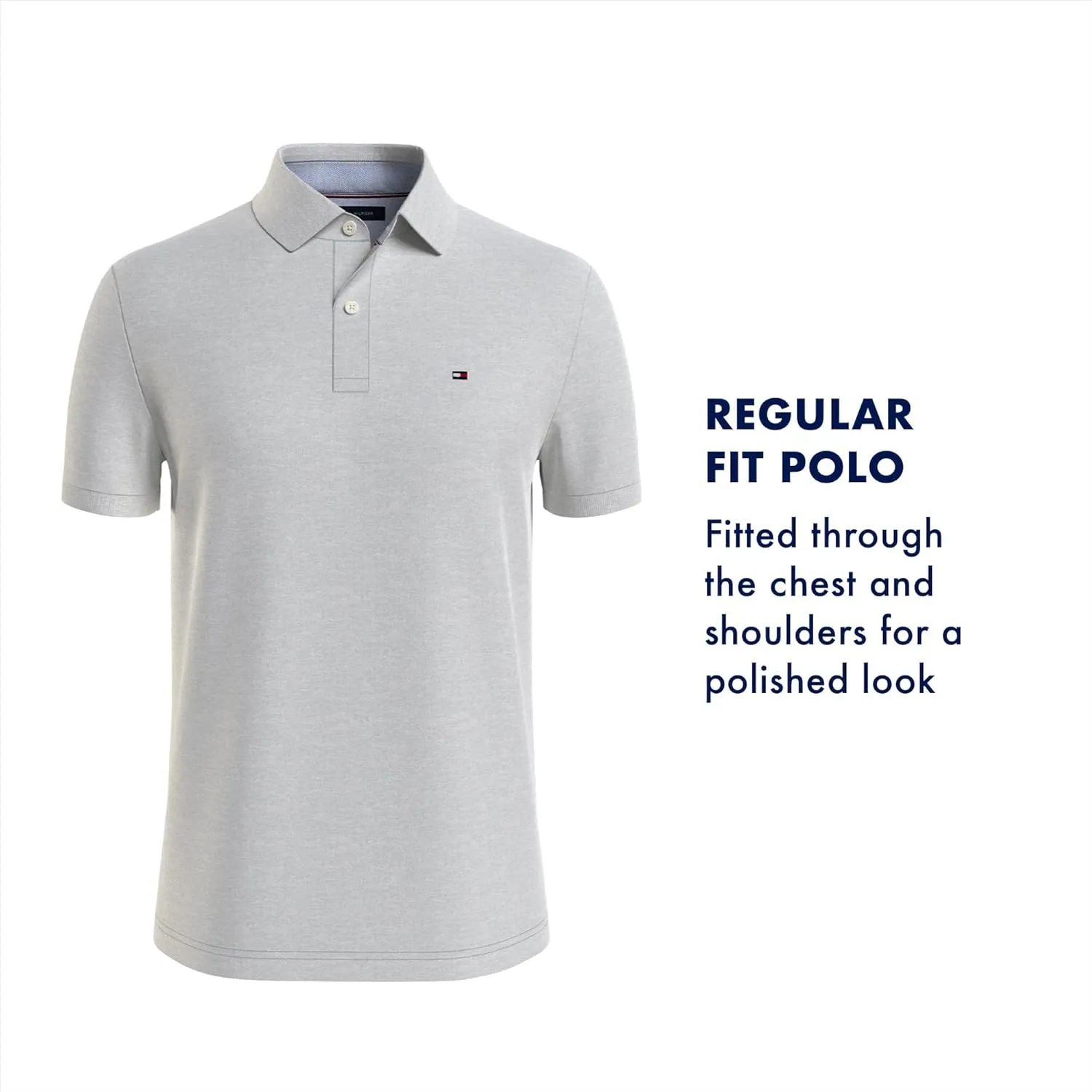 Tommy Hilfiger Men's Short Sleeve Polo Shirt in Regular Fit